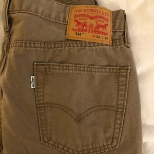 Levi Strauss & co tan jeans